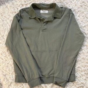 No Boundaries Olive Oversized Top